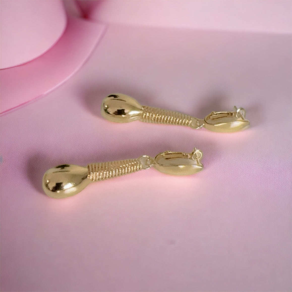 Elegant Steel Detail Drop Earrings