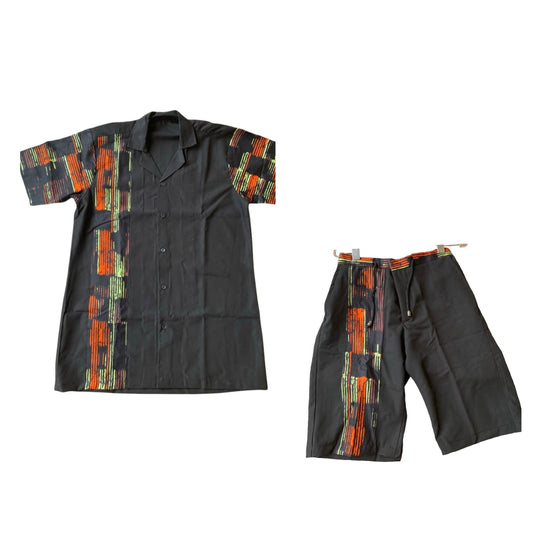 African Prints Summer Shirt & Shorts For Men