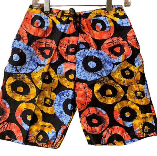 African Prints Summer Shorts For Men